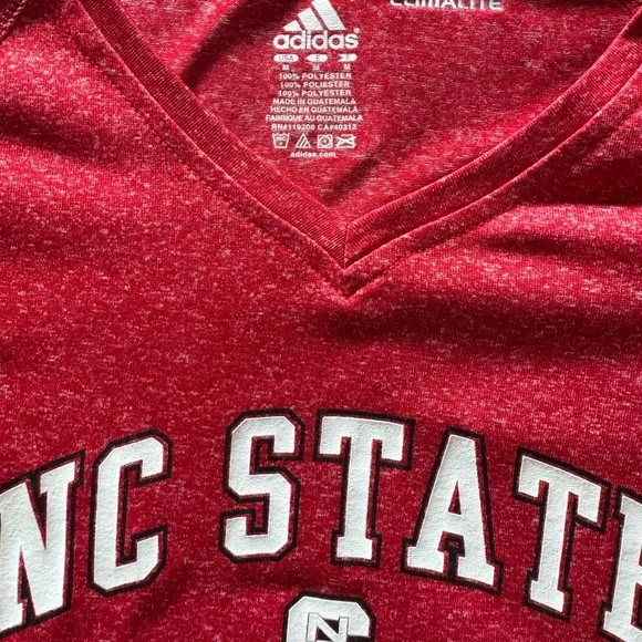Adidas Red NC State Tee - Picture 2 of 4